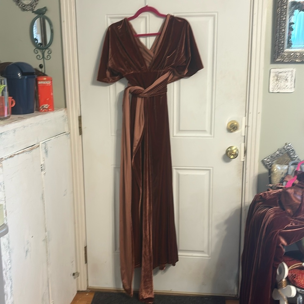 Revelry Micah Convertible Dress Terracotta